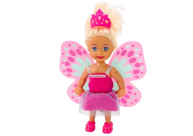 Mini Mermaid Fairy Doll with Tail and Wings