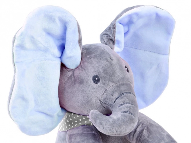 Interactive Plush Elephant Toy – Red