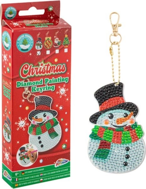 Snowman Diamond Painting Pendant