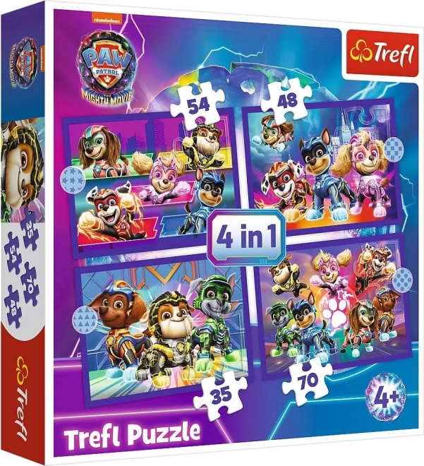 Paw Patrol Heroes 4-in-1 Puzzle Set