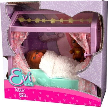 Evi Love doll with bed and glowing stars
