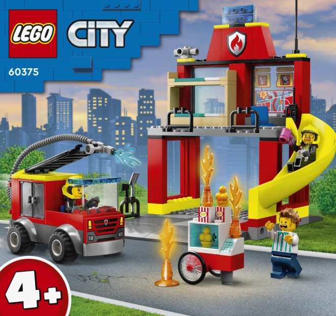 Lego City Feuerwache und Löschfahrzeug