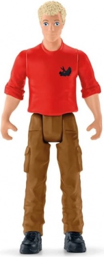 Poseable researcher Flynn with equipment