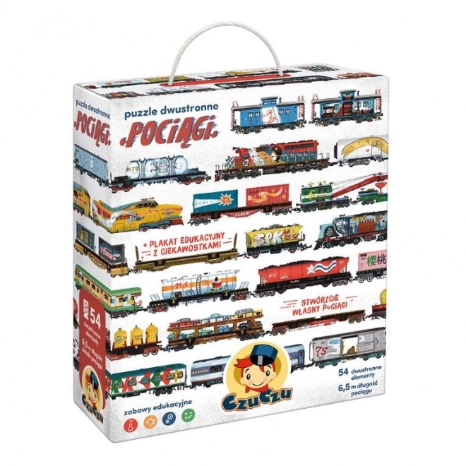 Double-Sided Puzzle Trains