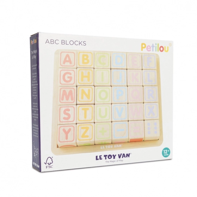 Multifunctional Wooden Alphabet Blocks by Le Toy Van