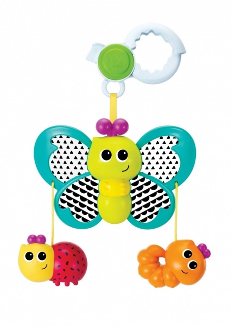 Colorful Butterfly Clip Toy with Charms