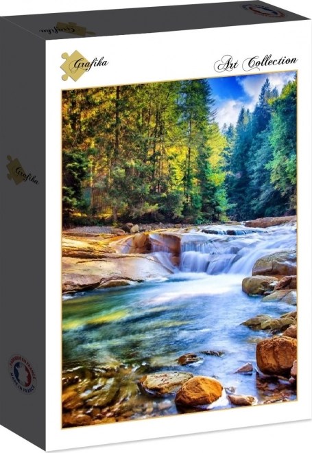 Beautiful Waterfall in the Forest Puzzle 2000 Pieces