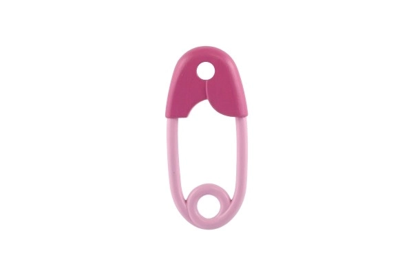 Baby Rattle Pin 12cm Pink