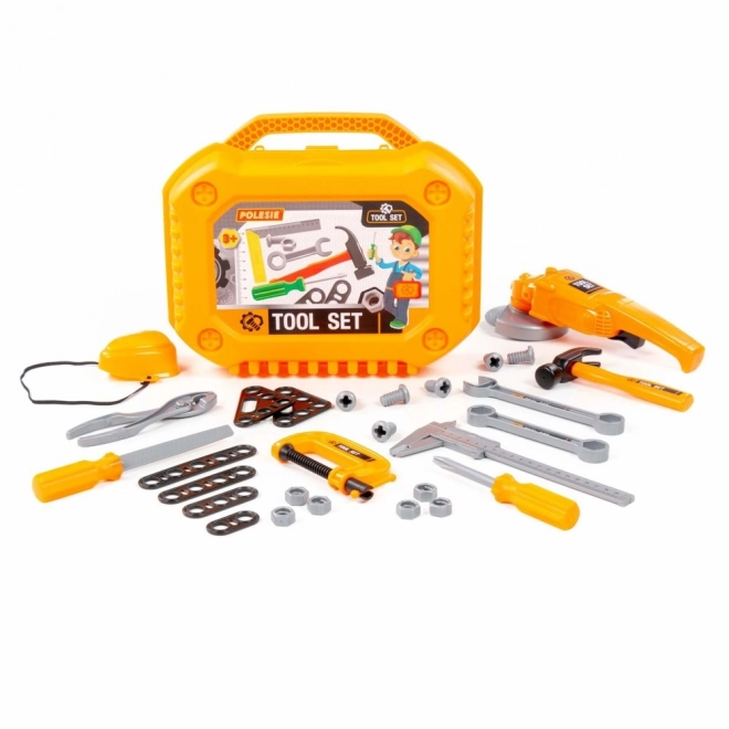 Tool Kit with Suitcase and Grinder for Kids