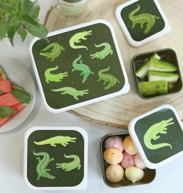 Snack Box Set - Crocodile Design