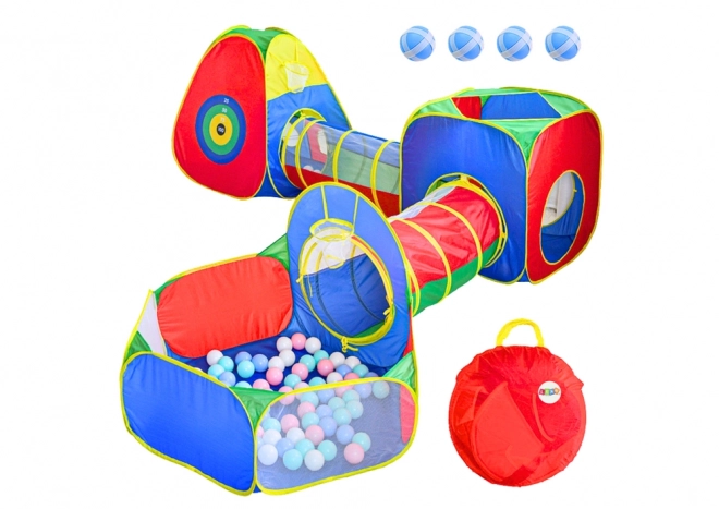 Large Colorful Kids Tent Playground with Tunnels and Ball Pit