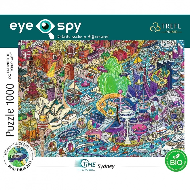 Trefl Puzzle Eye-Spy Time Travel: Sydney 1000 Pieces