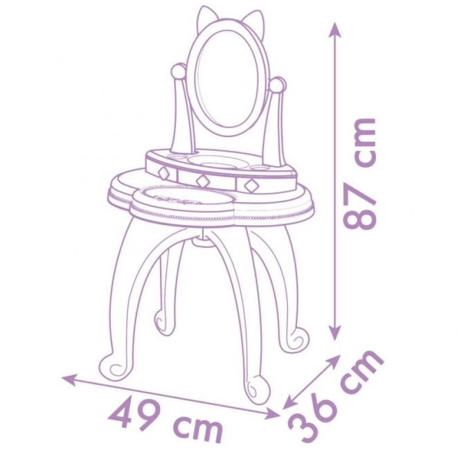 Gabby's Dollhouse Vanity Set with Stool