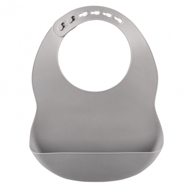 Silicone Bib in Dove Grey