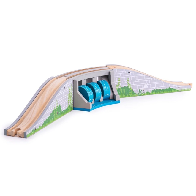 Interactive wooden bridge