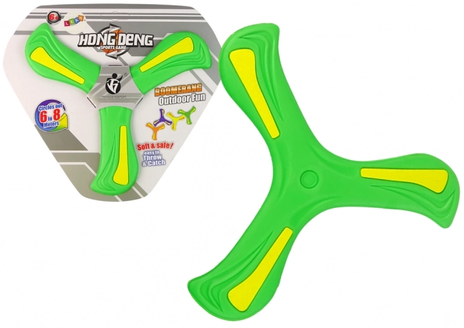 Flying Boomerang Disc Green for Kids