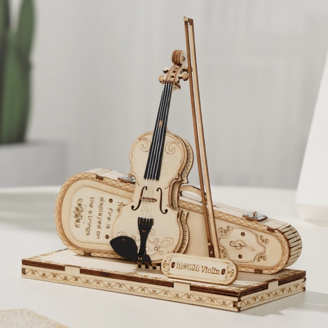 Robotic Wooden 3D Puzzle Viola