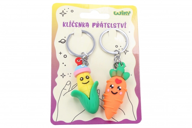 Vegetable Friendship Keychain Set