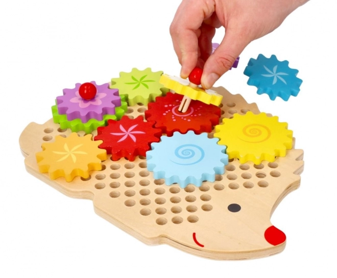 Lelin hedgehog puzzle with gears