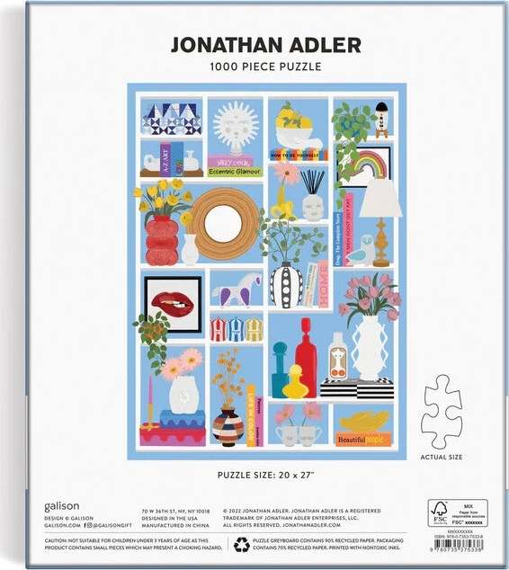 Galison Jonathan Adler Shelfie 1000 Piece Puzzle