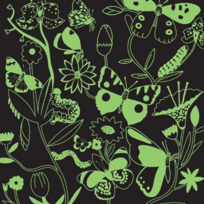 Mudpuppy Puzzle Butterflies Glow in the Dark 500 Pieces
