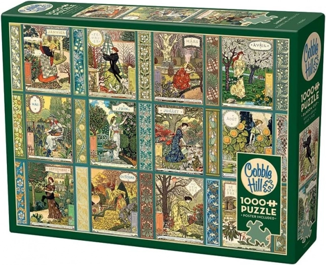 Cobble Hill Gardener's Calendar 1000 Piece Puzzle