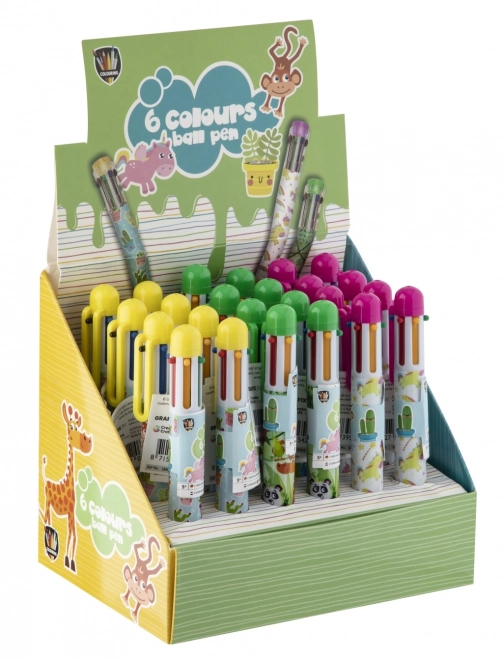 Six-Color Ballpoint Pen