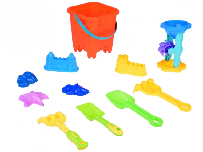 Sand Playset with Bucket, Molds, and Tools