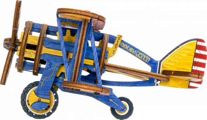 Wooden City 3D Puzzle Biplane Limited Edition