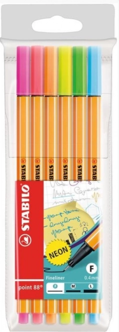 Stabilo Neon Fine Liners Set