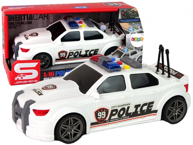 Police Sports Car with Sound Effects 1:16 Scale