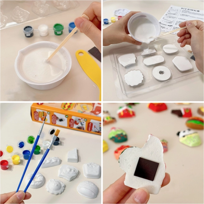 Woopie creatieve set gipsafgietsels en verf – kerst DIY figuurtjes om te schilderen