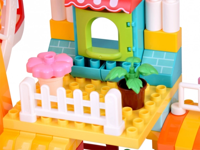 Large Colorful Blocks Happy Park Playground with Slides 235 pcs