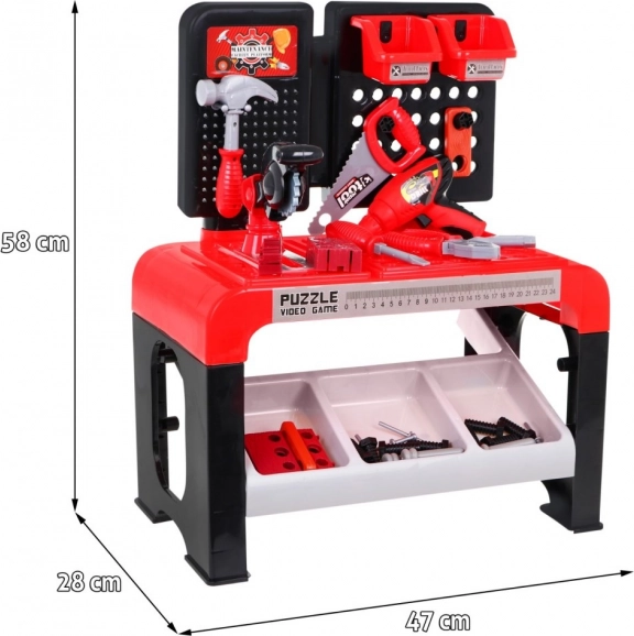 Pegboard for screwing