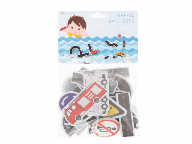 Water Toy Foam Bath Stickers Cars