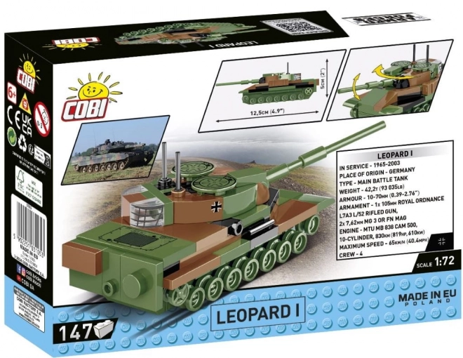 Construction Blocks Leopard I Tank Model