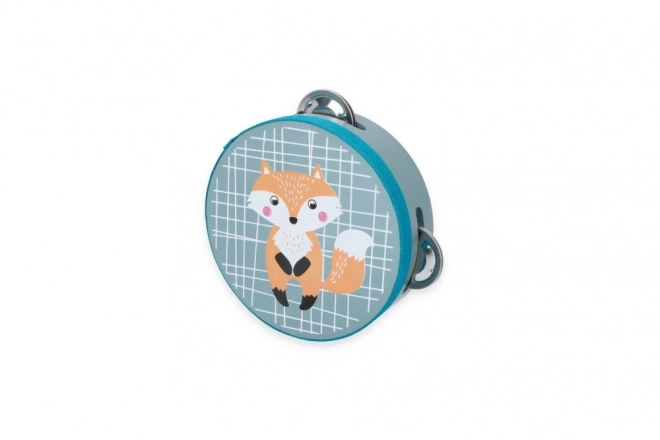 Tambourine with Fox