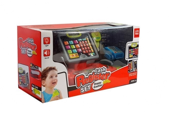 Children's Toy Cash Register in Black and Red