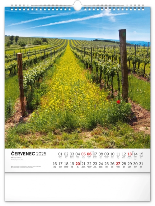 Notique Wall Calendar Moravian Tuscany Charm 2025