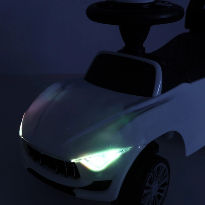 Ride-On Car with Sound and Lights White