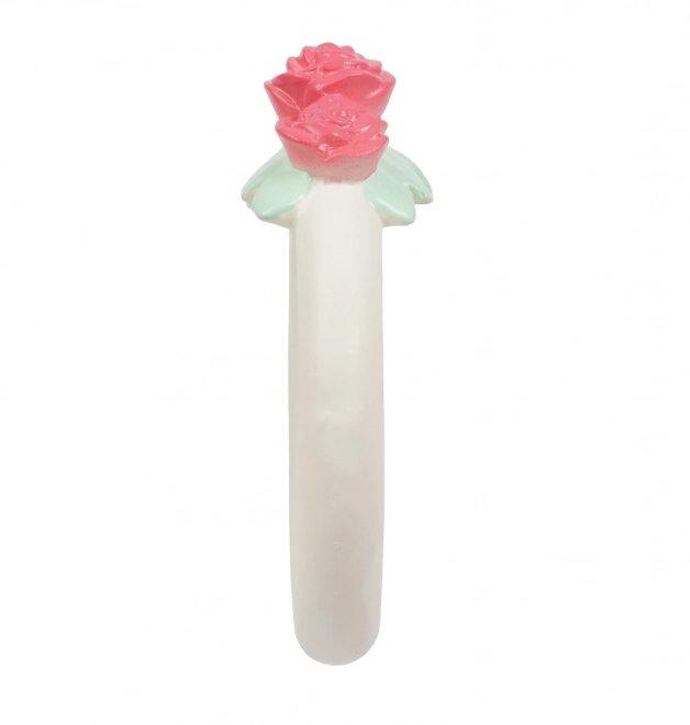 A Little Lovely Company rubber teether with roses