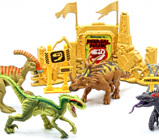 Primal Clash! Harcoló dinoszauruszok szett 17 cm