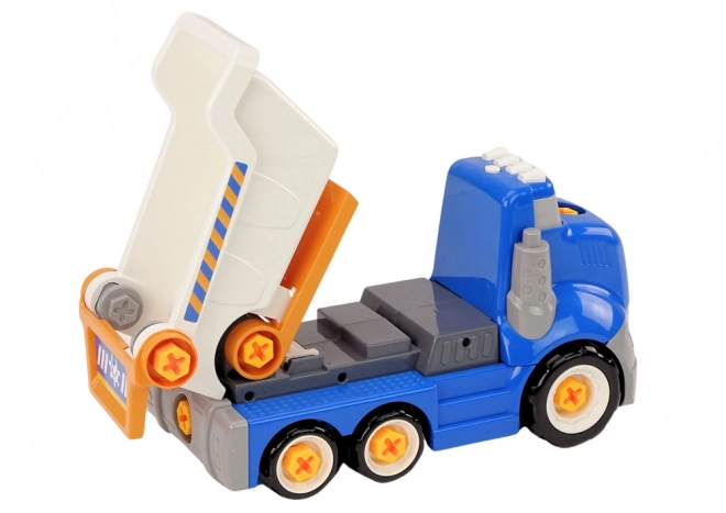 Cartoon Dump Truck DIY Blue