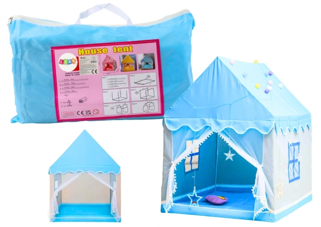 Children's Portable Folding Play Tent Blue