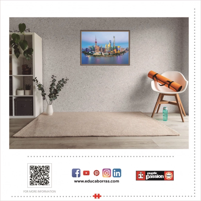 Educa Shanghai Sunset Panorama Puzzle