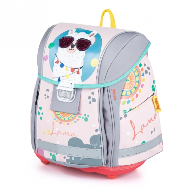 School Backpack Premium Light with Llama Design