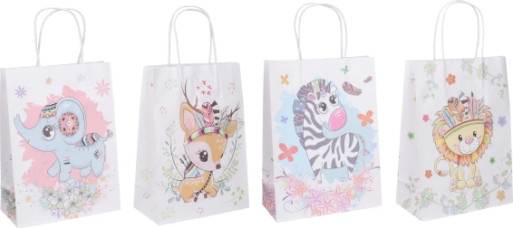 Sac cadeau pour enfants de taille moyenne 19 x 9,5 x 26 cm
