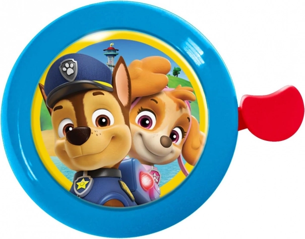 Blauer Kinderfahrradklingel mit Paw Patrol Motiv