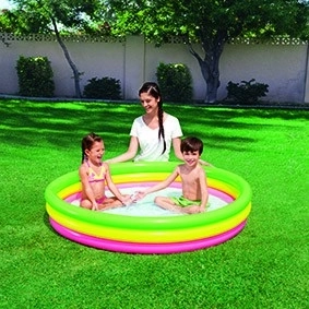 Inflatable Rainbow Pool for Kids