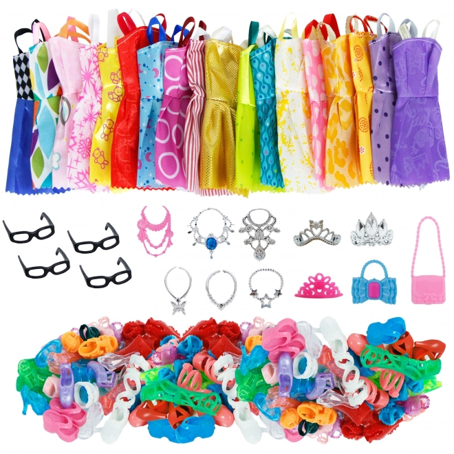 Doll Clothes And Accessories Set 85 Pieces